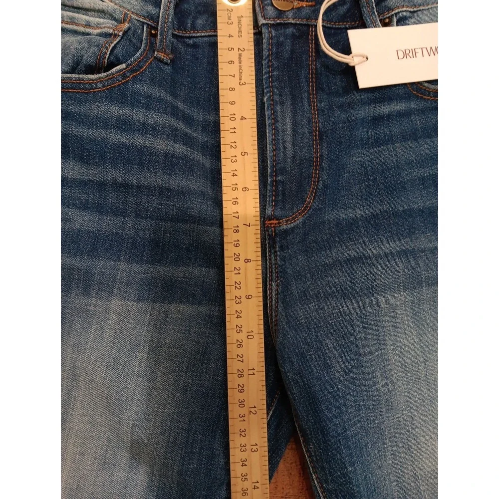 Driftwood Audrey Womens 31/29 Straight Leg Medium Blue Denim Classic  Jeans 2625